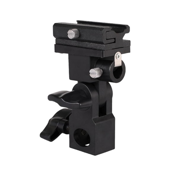 Easy Adjustable Camera Flash Holder Bracket 180 Degree Rotate And Locking Screw For Photography Lighting Accessories