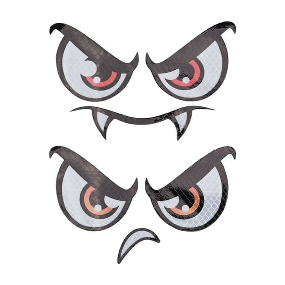 Easy Application Eye Stickers Personalized Lawn Patch 14.8 X 9.3 Cm 5.8 X 3.7 Inches Reflective Eye Decoration