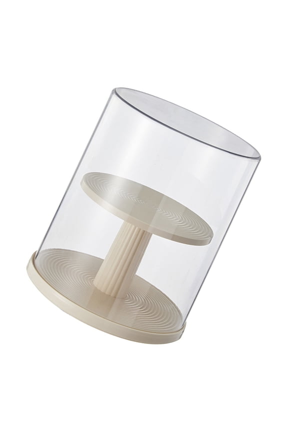 Easy Assembly 360 Degree Rotating Display Case for Action Figures Dustproof Showcase Stand Multi layer Storage Box