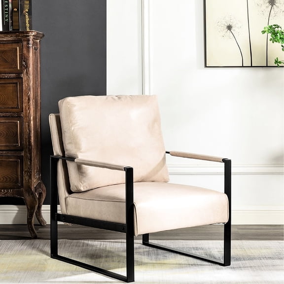 Easy Assembly - Make a Statement in Living Room with Mid - Century Accent Chair