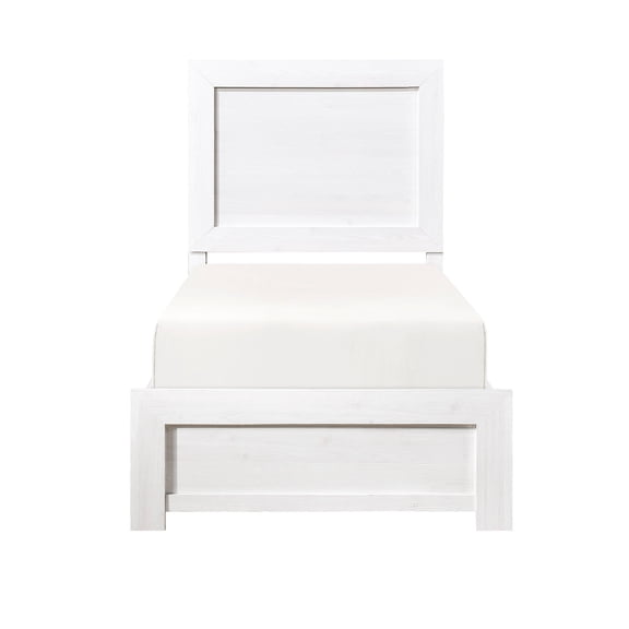 Easy Assembly, White Twin Bed - Bedroom Furniture Solution