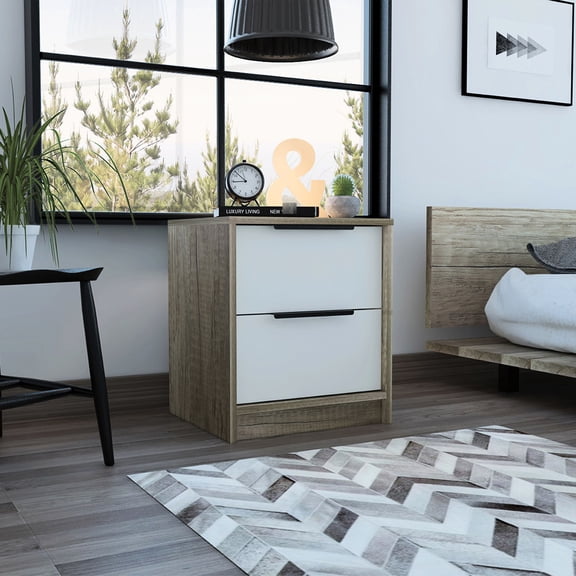Easy - Assembly and Space - Saving - Compact End Table for Tight Spaces, Offering Ample Storage
