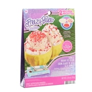 Easy-Bake Freezy Bake Vanilla Holiday Ice Cream Refill Mix, Kids DIY Frozen Dessert Activity Kit with Festive Vanilla Mix and Toppings, Ages 8+