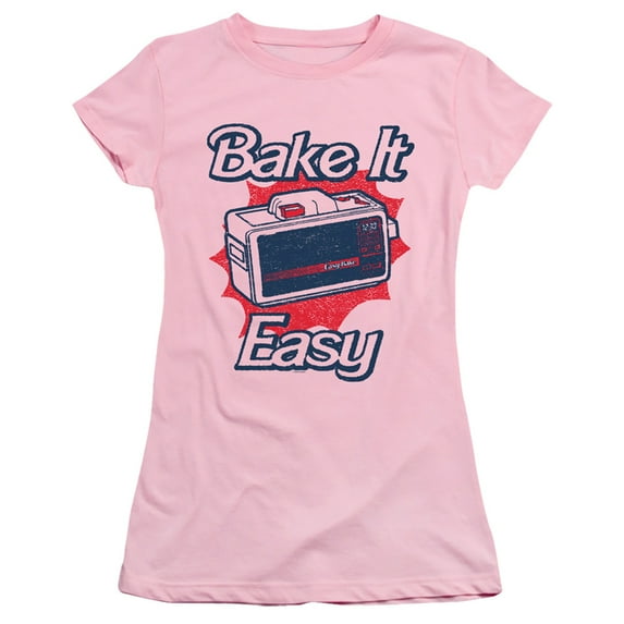 Easy Bake Oven Bake It Easy S/S Junior Women's T-Shirt Sheer Pink