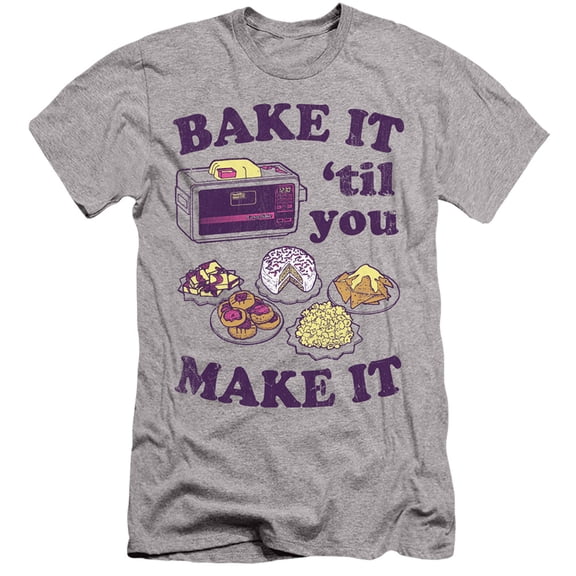 Easy Bake Oven Bake It Til You Make It S/S Adult 30/1 T-Shirt Athletic Heather