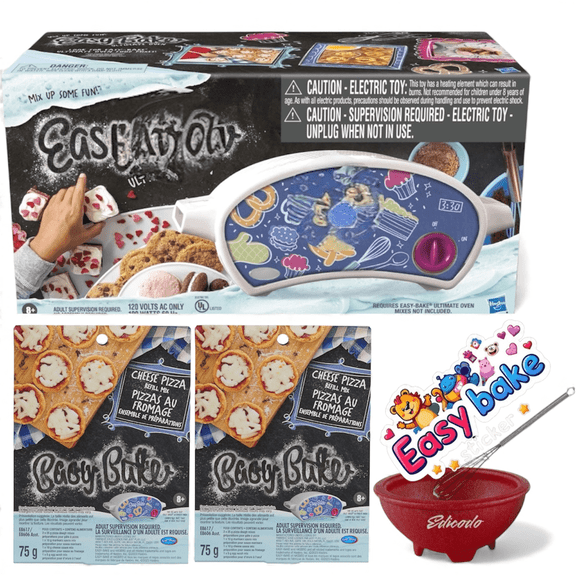 Easy Bake Ultimate Oven Baking Bundle, Two Mixes, Sticker Gift Set