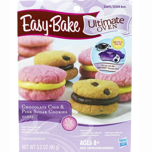 Easy-Bake Ultimate Oven Chocolate GGA1 Chip and Pink Sugar Cookies Refill Pack