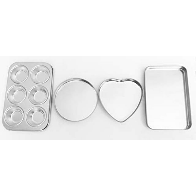 Deluxe Kids Pan Set for Easy Bake Ultimate Oven Cupcake, Rectangular