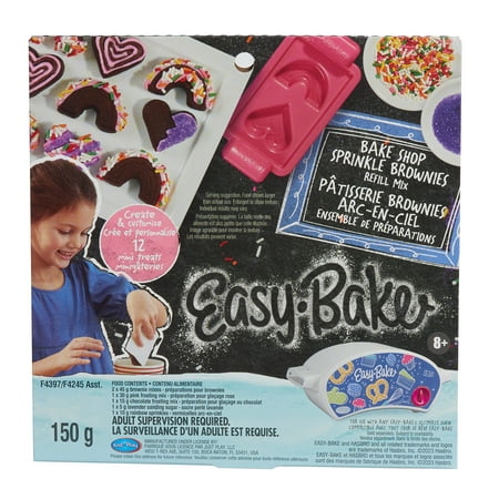 Easy-Bake Ultimate Oven Toy Bake Shop Sprinkle Brownies Refill Mix, Kids Toys for Ages 3 up