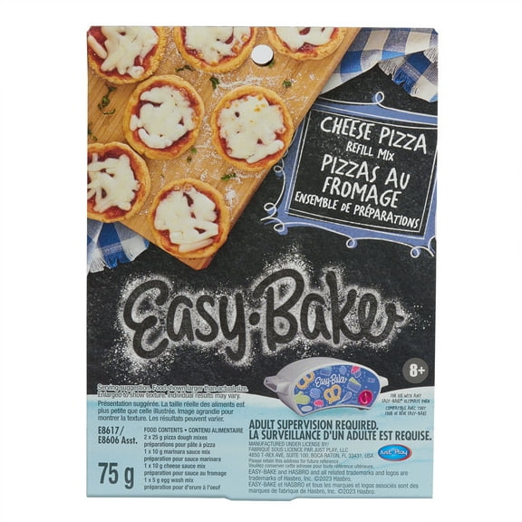 Easy-Bake Ultimate Oven Toy Refill Mix, Cheese Pizza Refill Mix, Play Food, Ages 8 up