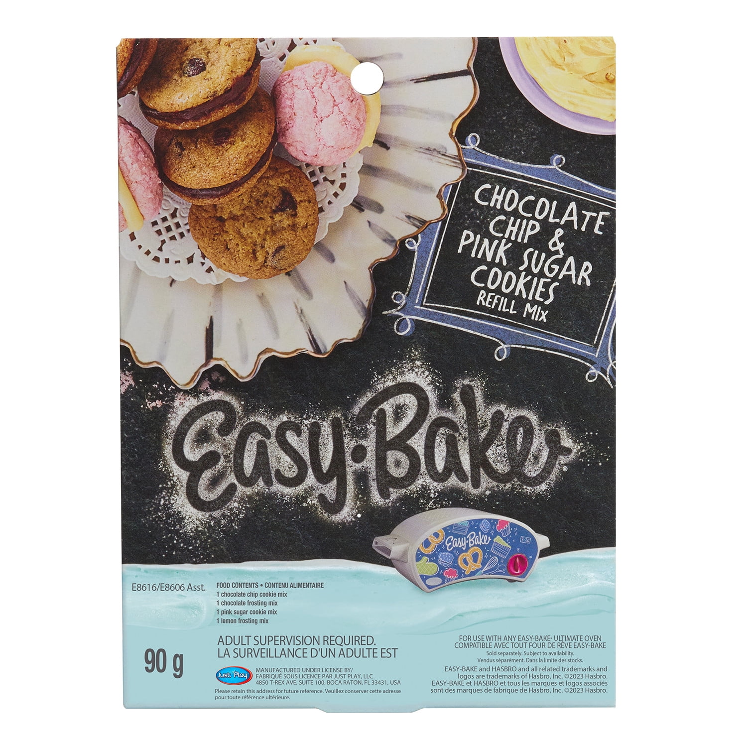 Walmart Deal of Easy-Bake Ultimate Oven Toy, Refill Mix, Chocolate Chip and Pink Sugar Cookies, Play Food, Aged 8 up