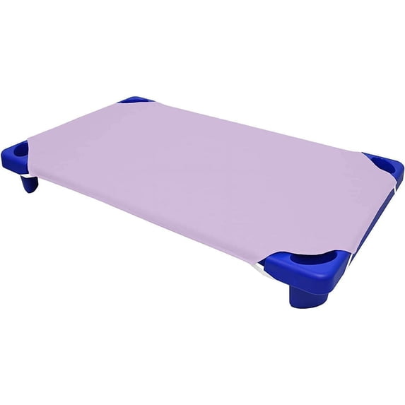 Easy Bedding 100% Microfiber Preschool/Daycare Cot Sheets,Toddler Fitted with 4 Elastic Corners Loops - Pack of 8 - Lavender Solid (22" W X 52" L)