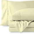 thumbnail image 1 of Easy Bedding 6 Piece Bed Sheet Set - 400 Thread Count - 14 Inch Deep Pocket - 100% Egyptian Cotton - Ivory Solid, Twin XL Size., 1 of 7
