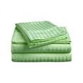 thumbnail image 1 of Easy Bedding 6 Piece Bed Sheet Set - 400 Thread Count - 14 Inch Deep Pocket - 100% Egyptian Cotton - Sage Stripe, Cal King Size., 1 of 7