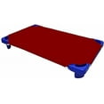 thumbnail image 1 of Easy Bedding Cot Sheets for Daycare- 20 Pieces Standard Size Pre-School Crib/Toddler Sheet 23 x 52 inches- 100% cotton- 400TC Sheets- Burgundy, 1 of 7