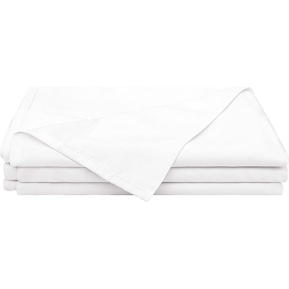 Easy Bedding Premium Flat Sheet - Breathable and Soft - Bed Top Sheet Only - Easy Care & Easy Clean- White Solid, Full-XL Size