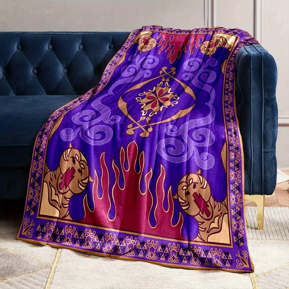 [Easy Care Enchanted Throw] Enchanted Fairy Tale Throw Blanket - Soft, Reversible Flannel for All Seasons - Perfect for Bed, Sofa, Camping & Travel - Easy Care