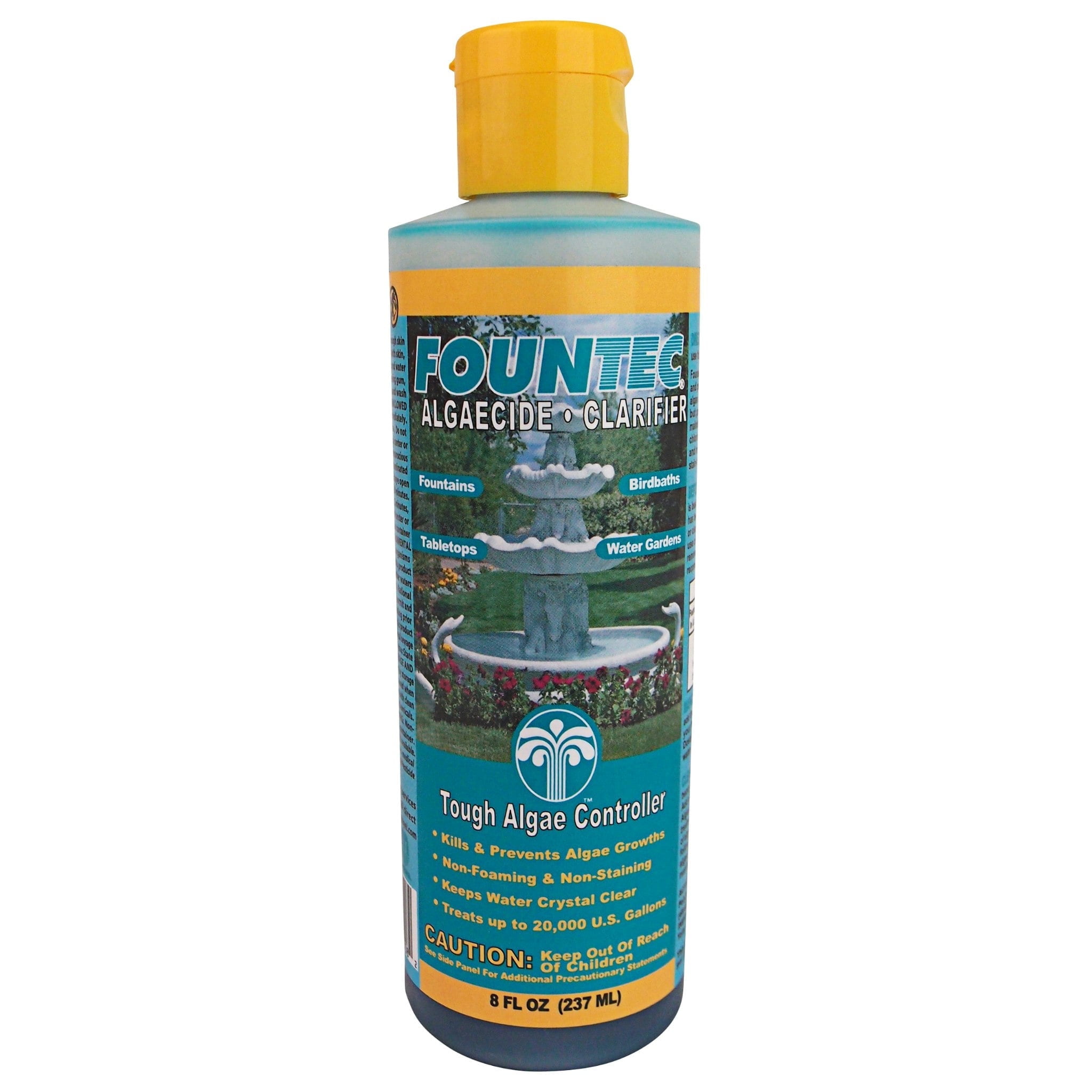 Fountec 8oz Algaecide and Water Clarifier for Fountains