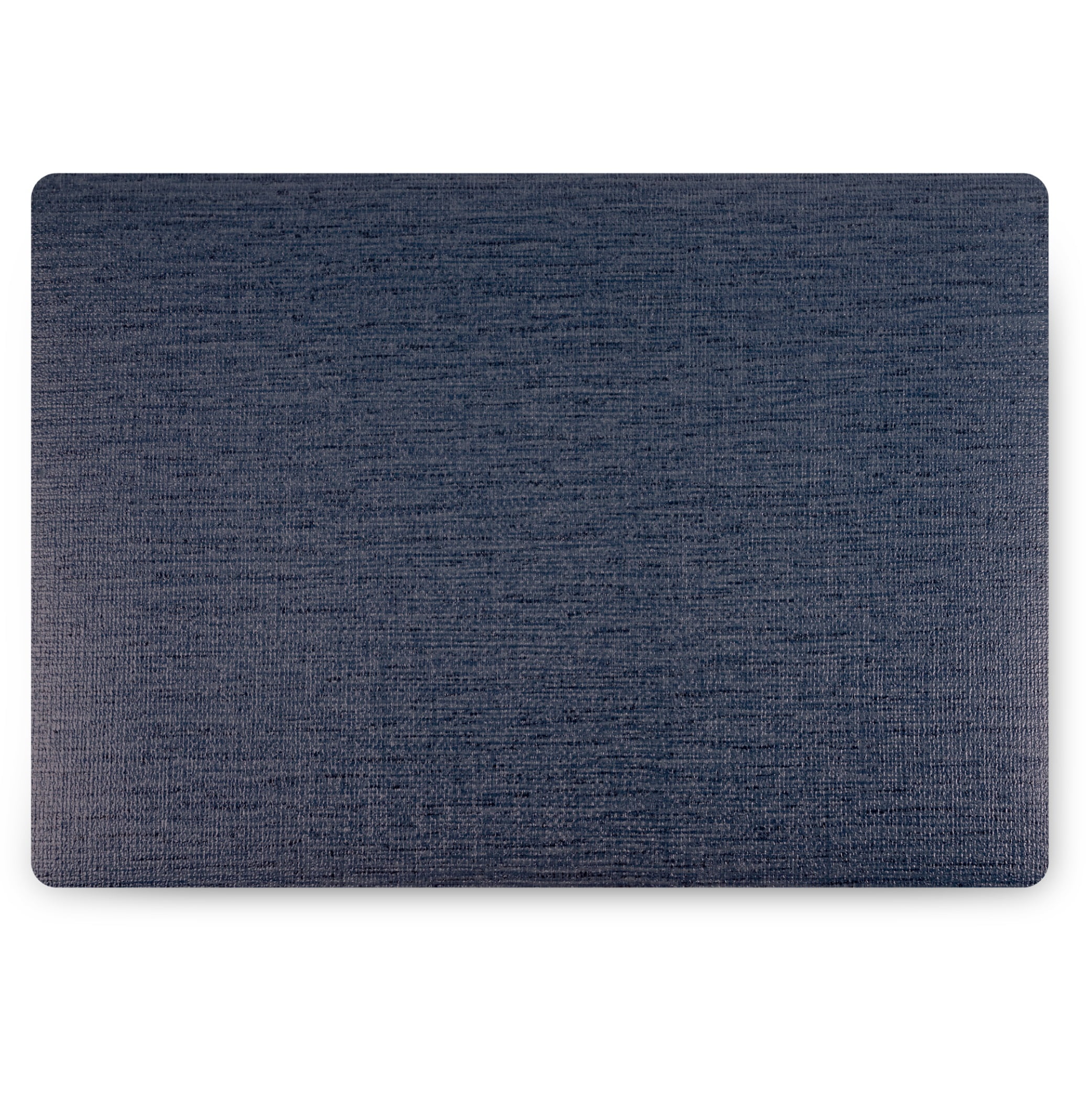 Easy Care Ocean/Rectangle 17 in. x 12 in. Cobalt Vinyl Placemats (Set