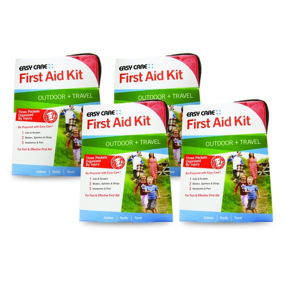 Easy Care Outdoor & Travel First Aid Kit - (Pack of 4)