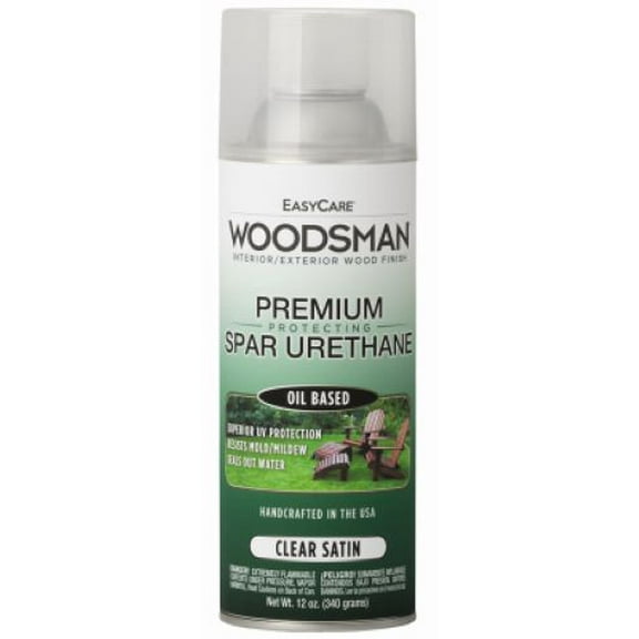 Easy Care Woodsman SV39-AER 12 oz Can Of Clear Satin Spar Urethane Spray - Quantity of 3
