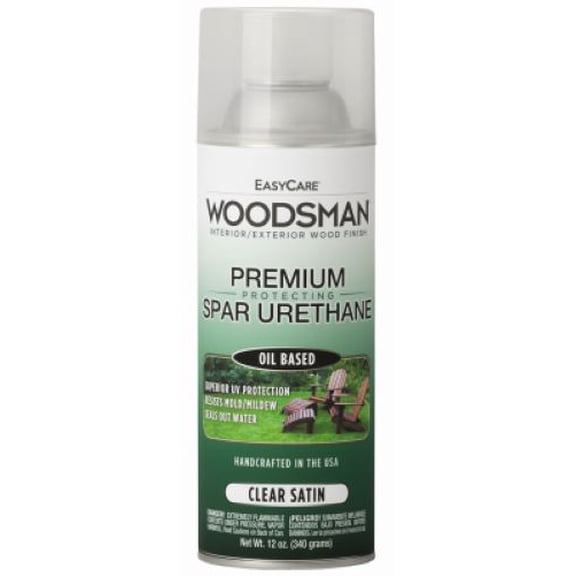 Easy Care Woodsman SV39-AER 12 oz Can Of Clear Satin Spar Urethane Spray - Quantity of 6