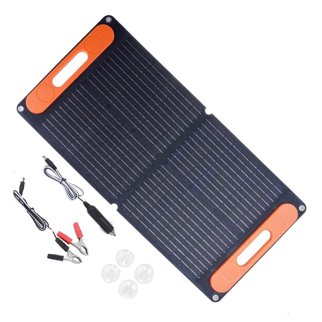 SDFGTstore Easy Carry 80W Solar Panel Foldable Backpacking Charger with High Efficiency ABS Charging Board for Outdoor Activity