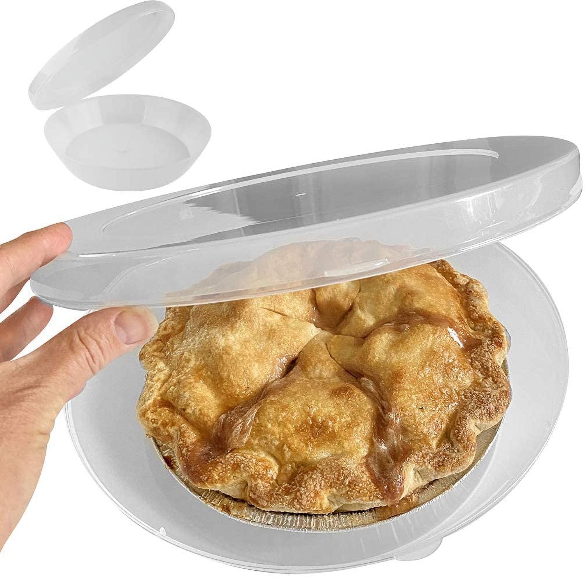 Easy Carry Pie Keeper Stay Fresh & Hinged Lid Universal Fit for