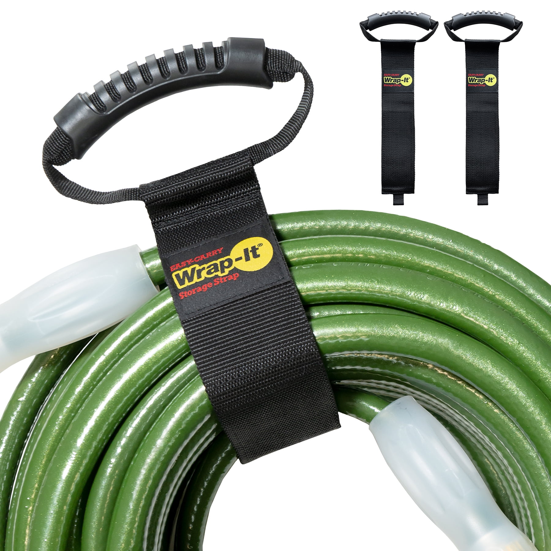 VELCRO Brand Easy Hang Strap, Heavy Duty Outdoor Storage Extension Cords,  Cables, Tools, Bikes Organization for Garden, Shed, RV, Large - up to 300  lbs, Black 