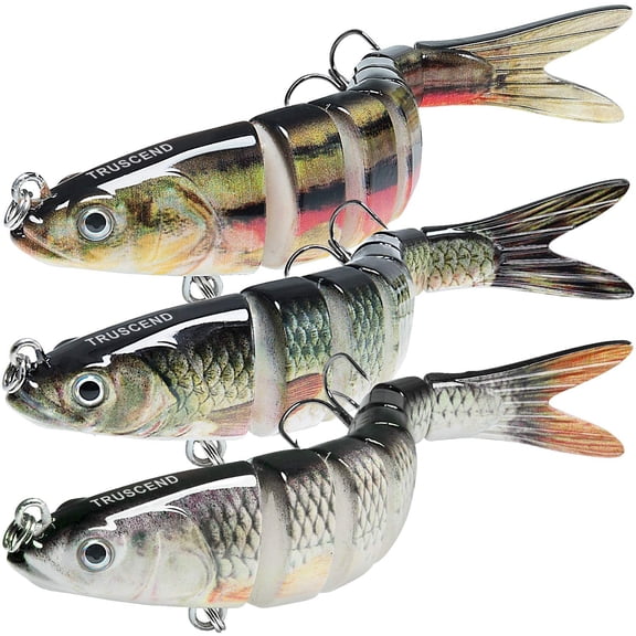 Easy Catch Swimmax with BKK Hooks, Magic Noisy Wiggling and Vibrating Actions for More Bites, Lifelike Fishing Lures for Bass Trout Walleye Crappie, Strongest Dyneema Fiber Jointed Swimbaits