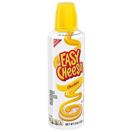 Easy Cheese Cheddar Cheese Snack, 8 oz
