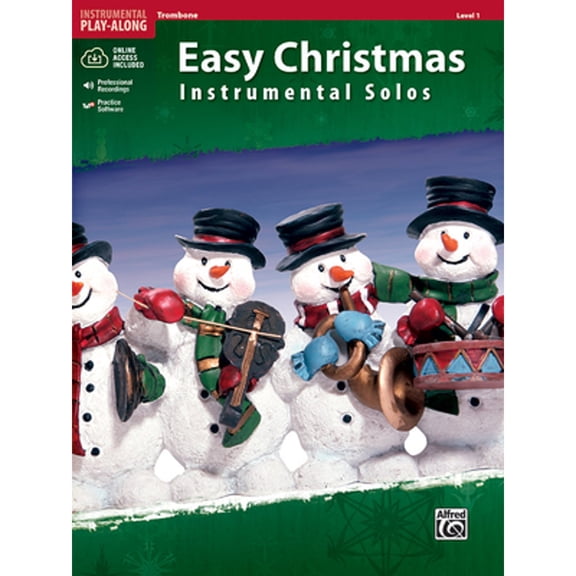 Pre-Owned Easy Christmas Instrumental Solos, Level 1 : Trombone, Book and Online Audio/Software 9780739062258 Used