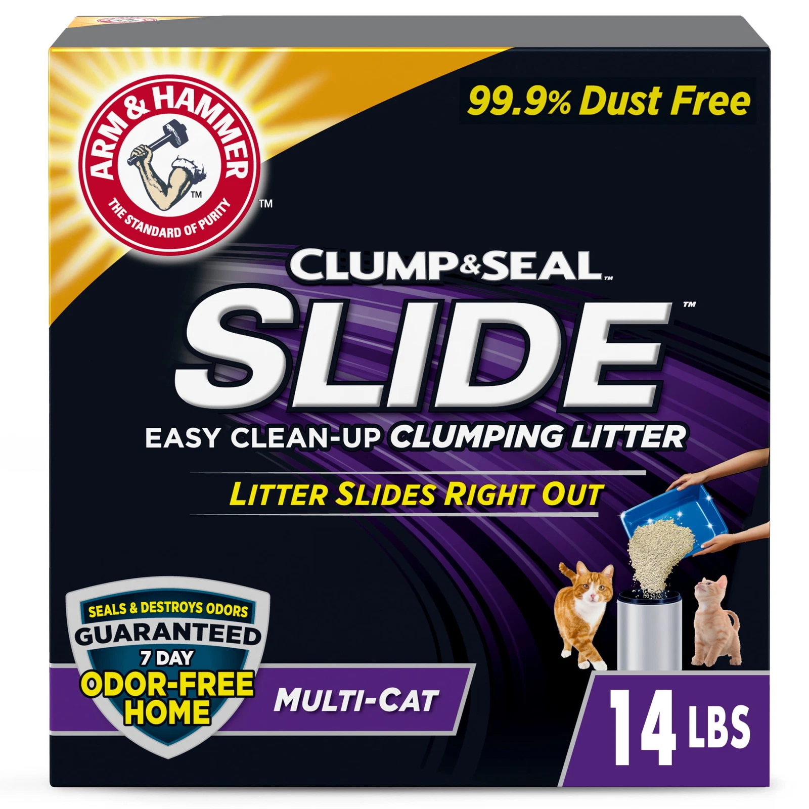 Easy Clean-up Multi-Cat Clumping Litter, 14 lbs