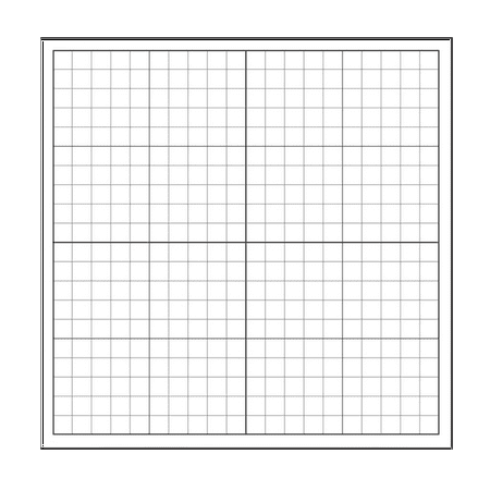 Easy Cling Graph - 1" Squares, XY Axis