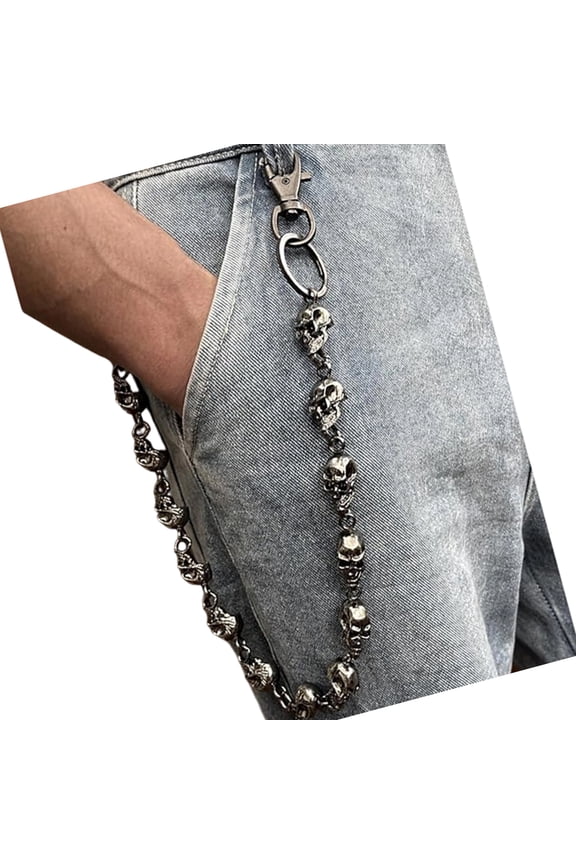 Easy Clip Skeleton Waist Chain For Commute Hiphop Fast Link Wallet Chain All