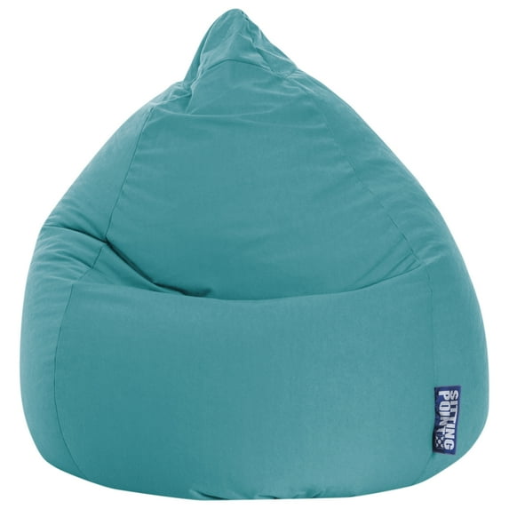 Easy Collection Contemporary Polyester Microfiber Upholstered Bean Bag Chair, Multiple Colors