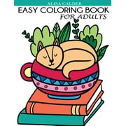 ALISA CALDER Easy Coloring Book for Adults: Beautiful Simple Designs for Seniors and Beginners (Paperback)(Large Print)