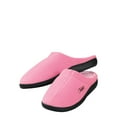thumbnail image 1 of Easy Comforts Style Memory Foam Slippers, Removable Memory Foam Insole, Non-Slip Outsole, Polyester Upper - Large, Pink, 1 of 4