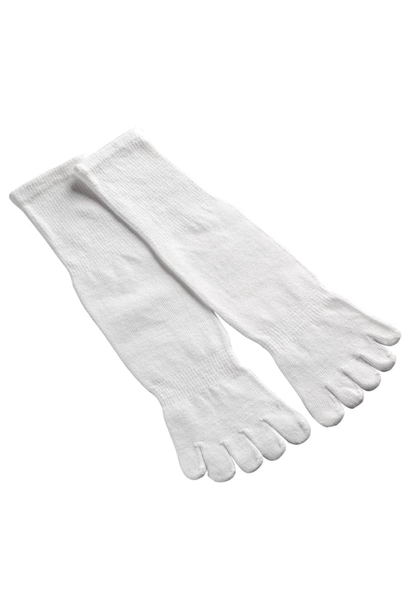 Easy Comforts Toe Socks, White, LG