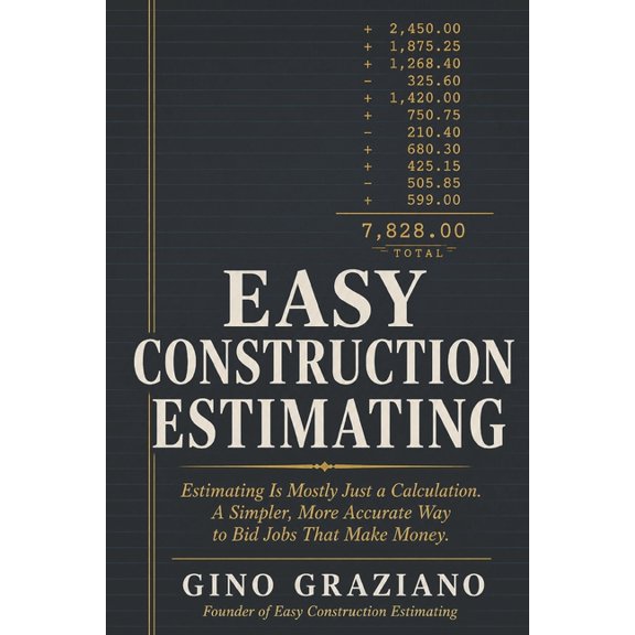 Easy Construction Estimating: Estimating Is Mostly Just a Calculation. A Simpler, More Accurate Way to Bid Jobs That Mak, (Paperback)