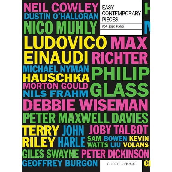 Easy Contemporary Pieces: For Solo Piano, (Paperback)