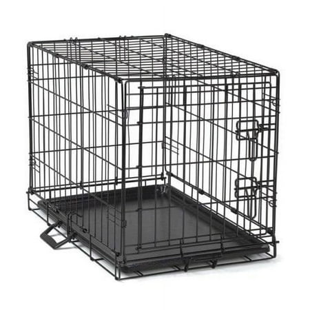 Easy Crate Medium 2-Door 30" Wire Training Crate for Dogs with Slide-Out Floor Tray
