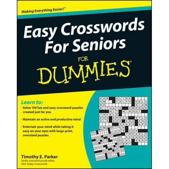 Pre-Owned Easy Crosswords for Seniors for Dummies (Paperback) 0470648708 9780470648704