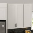 thumbnail image 1 of Furinno Shaker Wall Kitchen Cabinet 2-Door-3 Shelves, Ready to Assemble, 12 D x 27 W x 42 H, White, 1 of 7