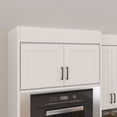 thumbnail image 1 of Furinno Shaker Wall Refrigerator Kitchen Cabinet with 2 Doors, Ready to Assemble, 24 D x 36 W x 18 H, White, 1 of 6