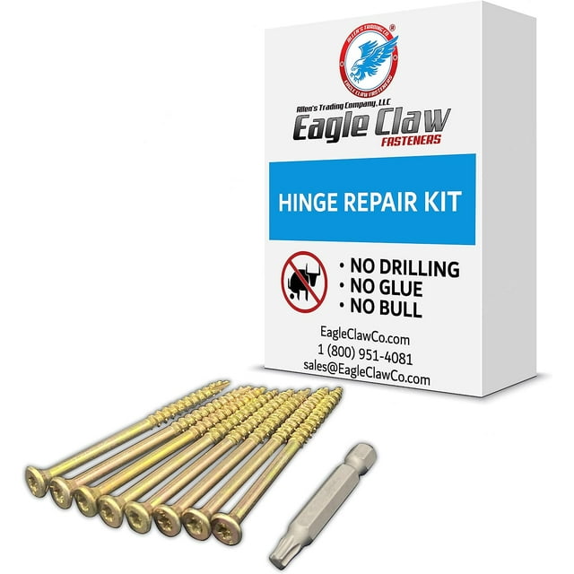 Easy DIY Stripped Screw Hole Repair Kit Door Hinge Repair Kit No PreDrilling or Glue Required