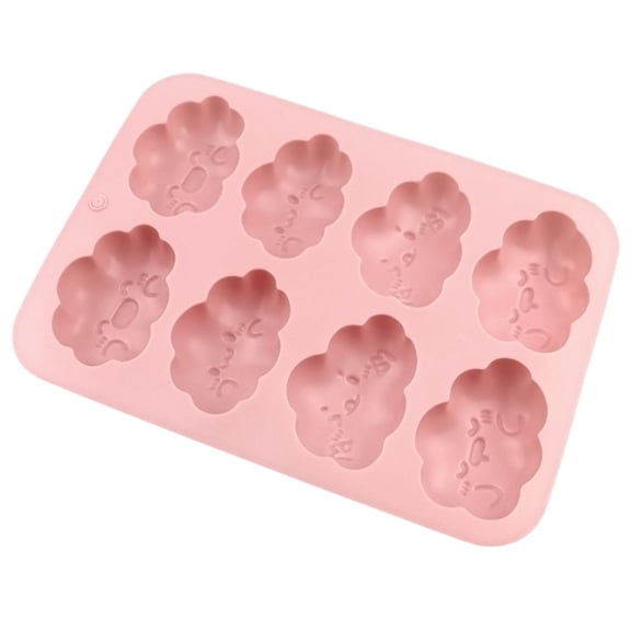 Easy Demold Cloud Baking Tray Functional Silicone 8 Cartoon Cloud Molds Tray for Chocolate Mousses and Dessert Pastries