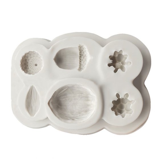 Easy Demold Spices and Nut Silicone Molds for Baking Enthusiasts and Designers with Winter Spices Designs