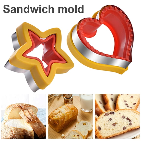 Easy Demoulding Bread Cutting Mould- Food Grade, Labor-Saving Bread Making, Cartoon Mickey-Shape Bread Press Mold, Kitchen Supplies