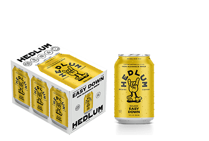 Easy Down Golden Lager-Style 6-Pack (Non-Alcoholic Beer)